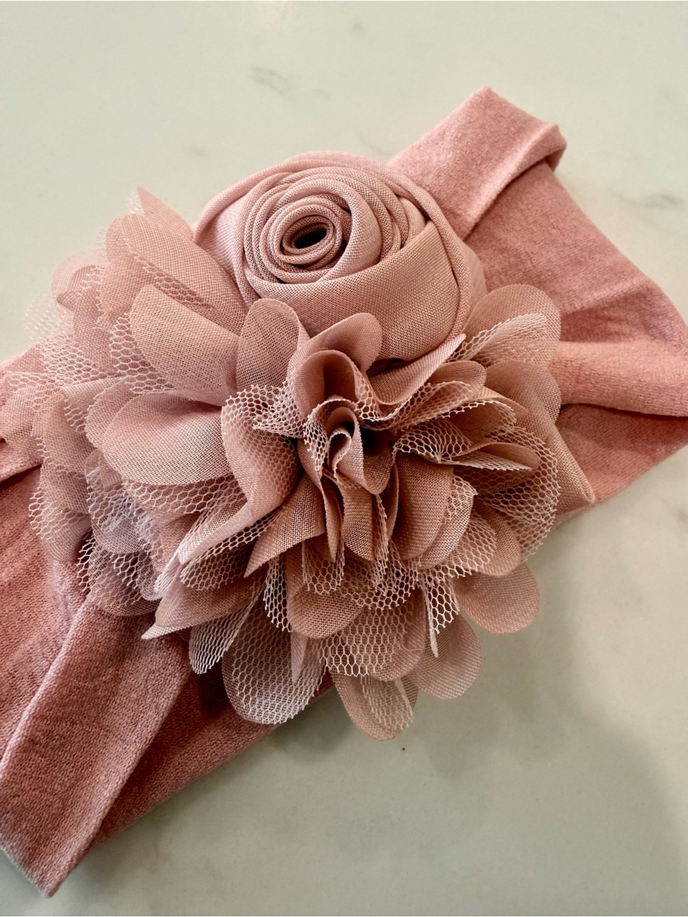 ✨NWOT- Blush Pink Floral Infant Headband- One Size Fits Most